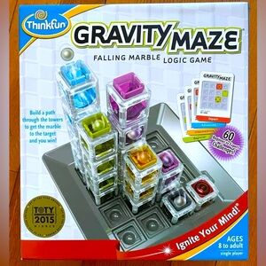 ThinkFun Gravity Maze Falling Marble Logic game, New in Box